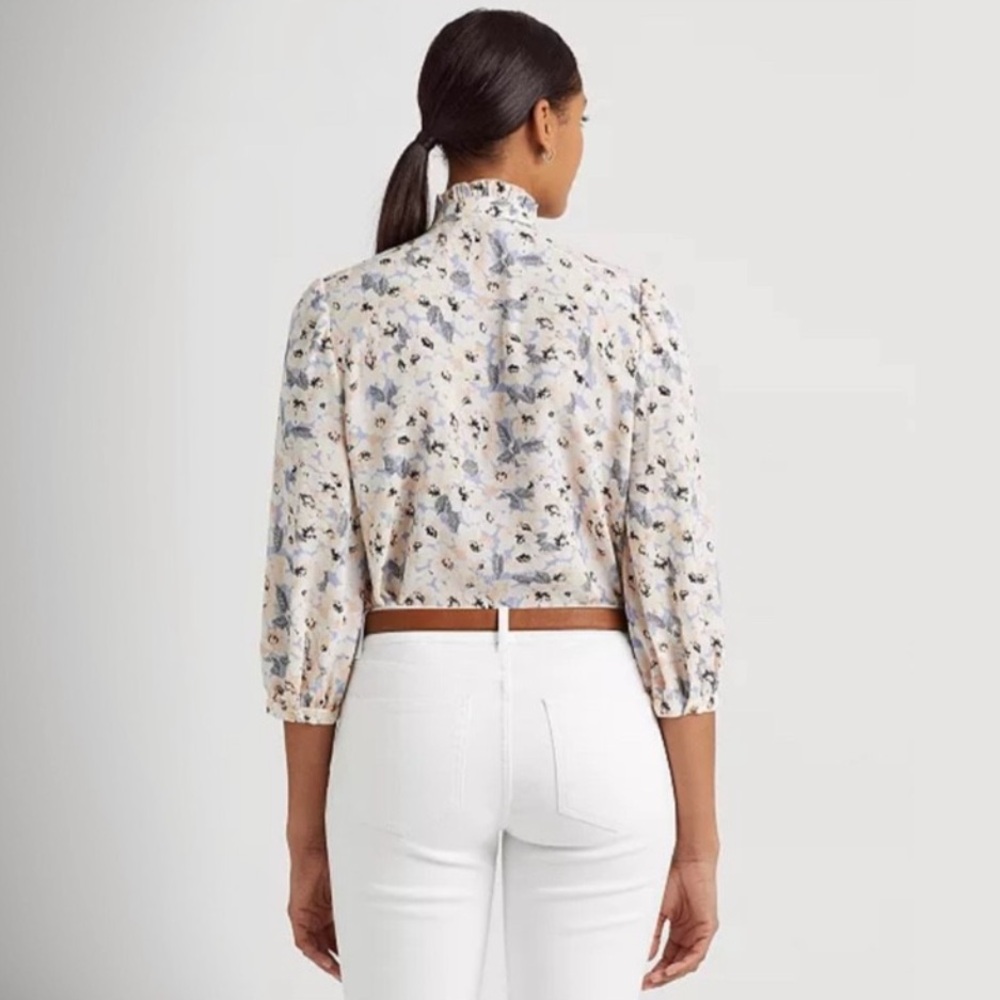 Lauren Women's Ralph Lauren Floral Georgette Blouse NWT - Picture 2 of 6